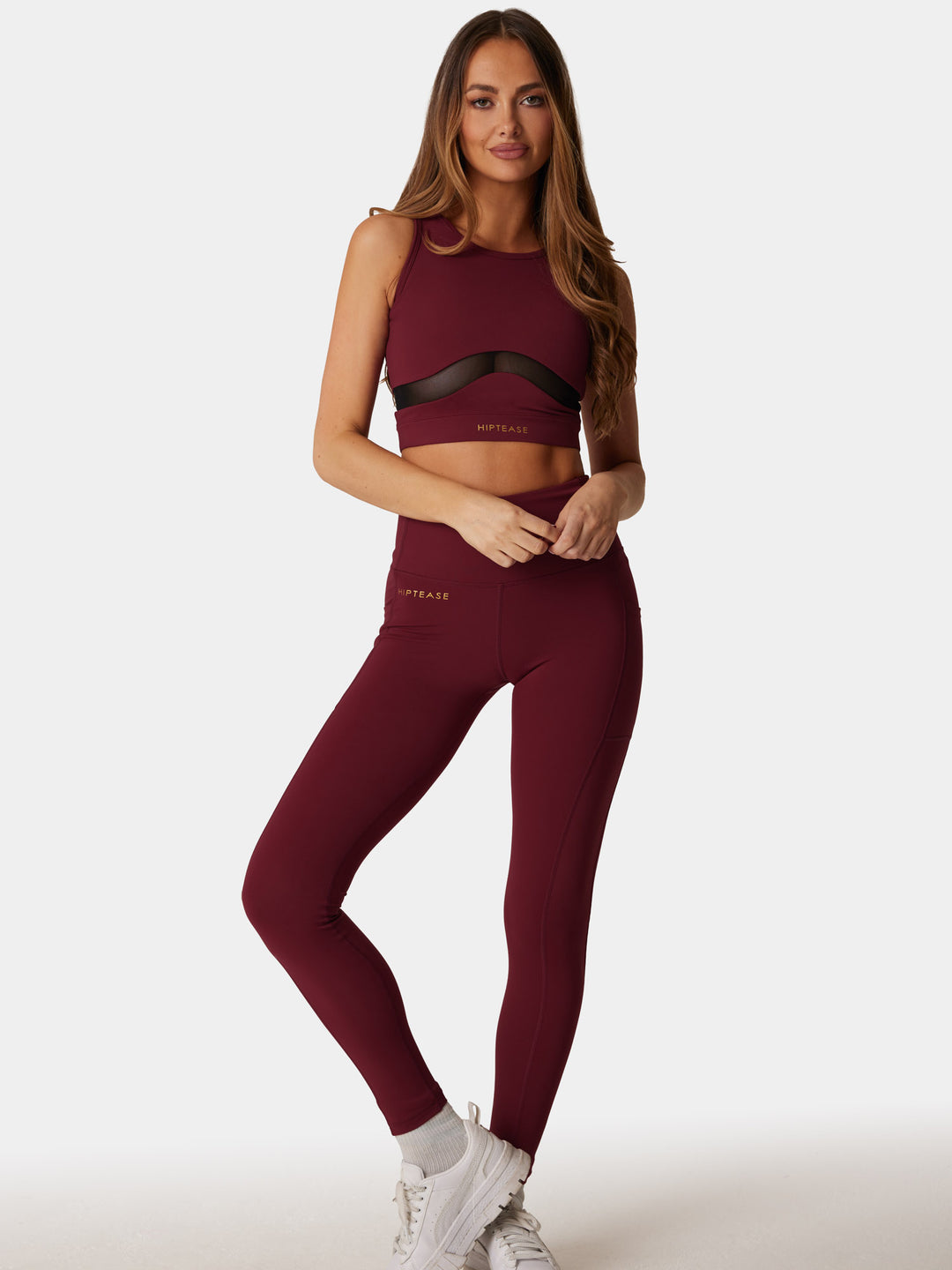 #1 Legging (Pockets) - Dark Red