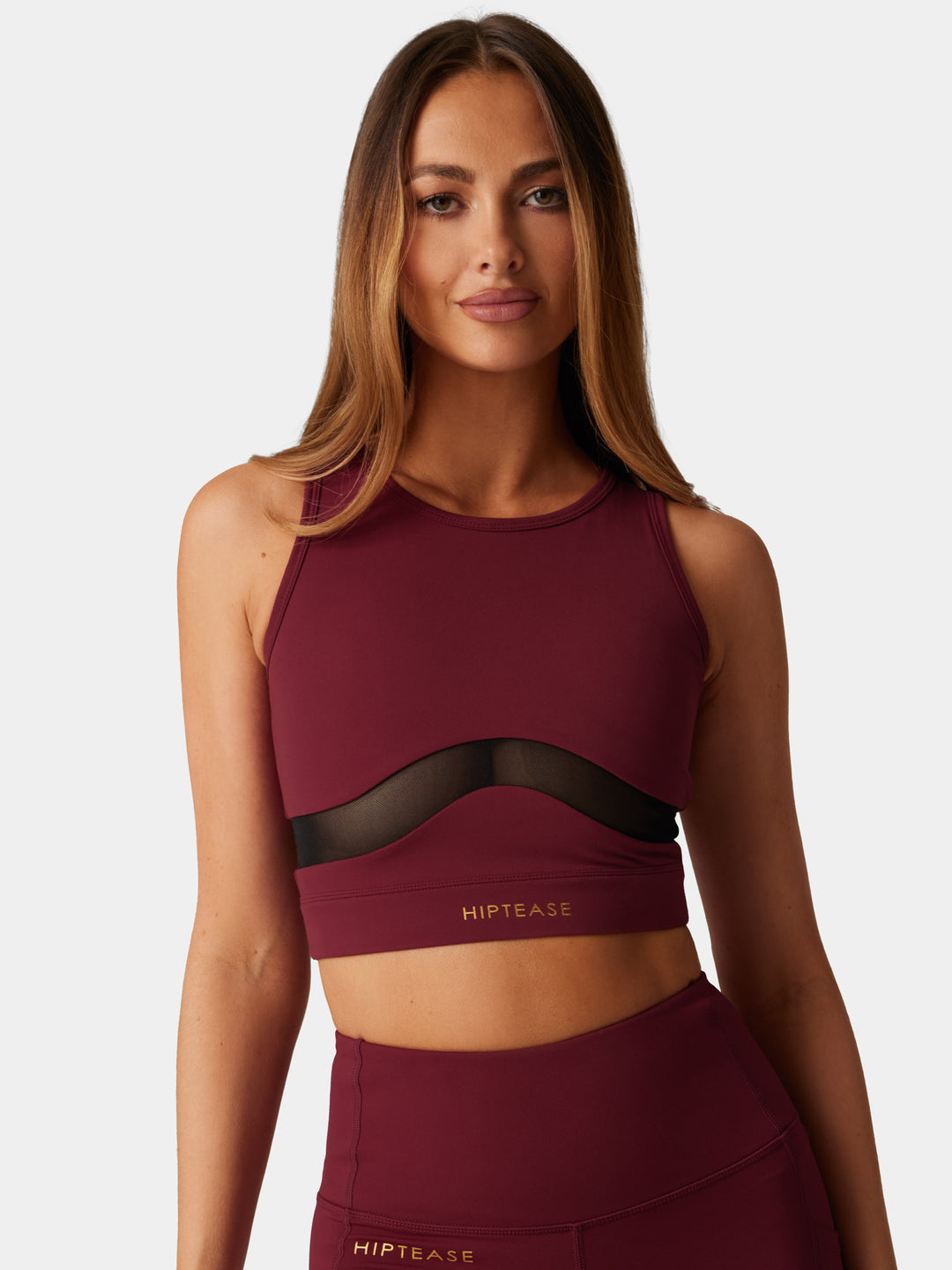 Workout Sports Bra - Dark Red
