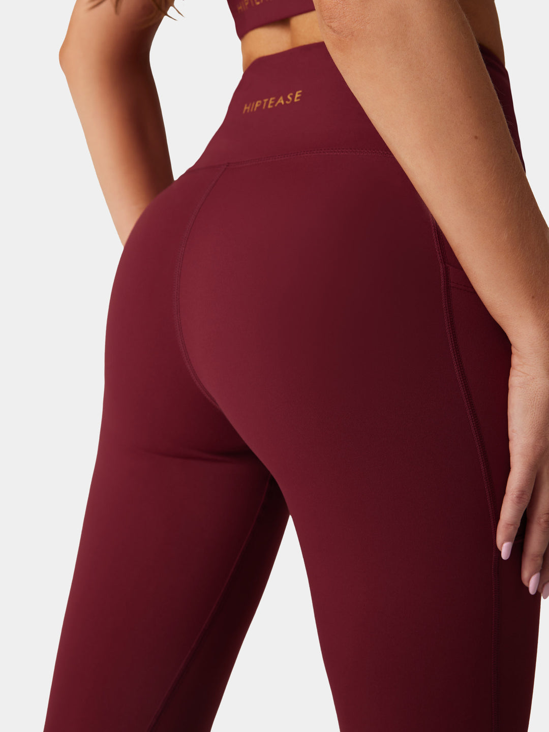 #1 Legging (Pockets) - Dark Red