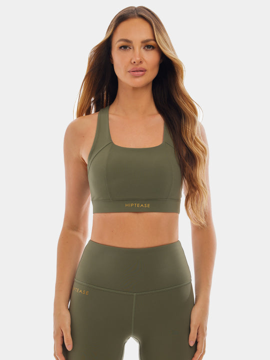 Energize Sports Bra - Olive