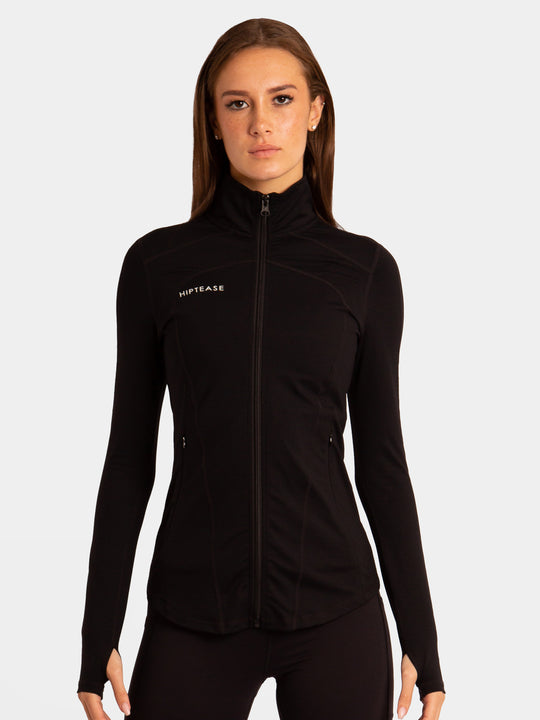 Contour Zip Jacket - Black