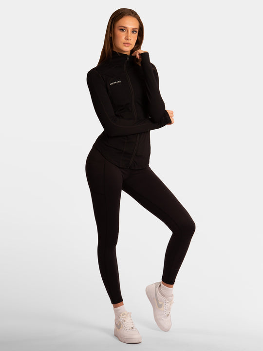 Contour Zip Jacket - Black