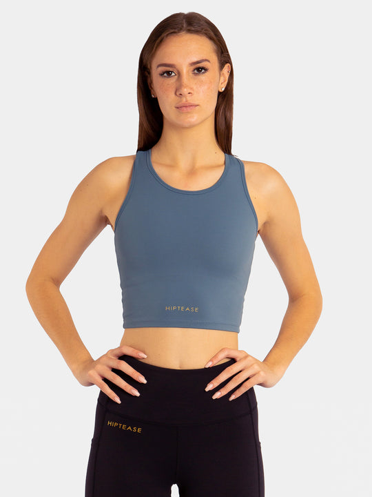 #1 Sports Bra - Steel Blue